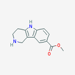 Structure of methyl 2,3,4,5-tetrahydro-1H-pyrido[4,3-b]indole-8-carboxylate