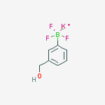 POTASSIUM 3-(HYDROXYMETHYL)PHENYLTRIFLUOROBORATE结构式