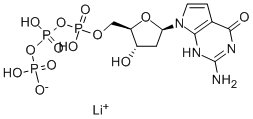 Structure of 7-DEAZA-2-DEOXY-GUANOSINE-5-TRIPHOSPHATE LITHIUM SALT