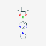 Structure of 2-(Pyrrolidin-1-yl)pyrimidine-5-boronic acid pinacol ester