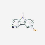 Structure of 8-bromo-5H-pyrido[4,3-b]indole