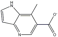 Structure of METHYL1H-PYRROLO[3,2-B]PYRIDINE-6-CARBOXYLATE