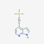 4-((Trimethylsilyl)ethynyl)-1H-pyrrolo[2,3-b]pyridine结构式