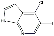 Structure of 1H-Pyrrolo[2,3-b]pyridine, 4-chloro-5-iodo-