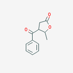 4-BENZOYL-5-METHYLDIHYDROFURAN-2(3H)-ONE结构式