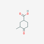 Structure of 3-methyl-4-oxocyclohexanecarboxylic acid