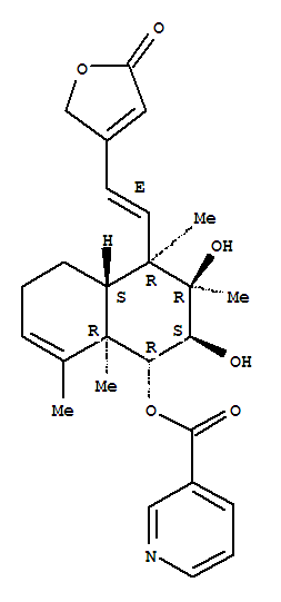 Structure of 6-O-Nicotiylbarbatin C