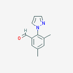 Structure of 3,5-DIMETHYL-2-(1H-PYRAZOL-1-YL)BENZALDEHYDE 95%