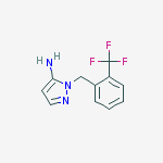 Structure of 2-(2-TRIFLUOROMETHYL-BENZYL)-2H-PYRAZOL-3-YLAMINE