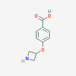 Structure of 4-(3-AZETIDINYLOXY)BENZOIC ACID 95%