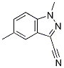 Structure of 1,5-DIMETHYL-1H-INDAZOLE-3-CARBONITRILE