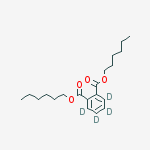 Structure of DI-N-HEXYL PHTHALATE-3,4,5,6-D4