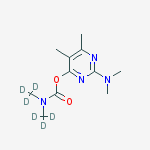 Structure of 2-DIMETHYLAMINO-5,6-DIMETHYL-4-PYRIMIDINYL DIMETHYL-D6-CARBAMATE