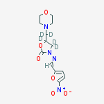 Structure of 5-(4-Morpholinylmethyl-d2)-3-[[(5-nitro-2-furanyl)methylene]amino]-2-oxazolidinone-4,4,5-d3