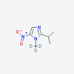 Structure of 2-ISOPROPYL-1-METHYL-D3-5-NITRO-1H-IMIDAZOLE