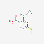 Structure of 4-(Cyclopropylamino)-2-(Methylthio)Pyrimidine-5-Carboxylic Acid