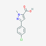Structure of 5-(4-Chloro-phenyl)-2-methyl-2H-pyrazole-3-carboxylic acid