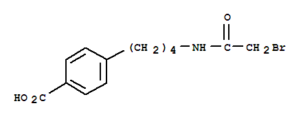 4-{4-[(bromoacetyl)amino]butyl}benzoic acid结构式