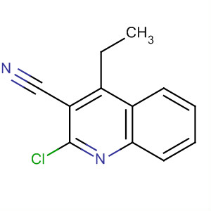 3-Quinolinecarbonitrile, 2-chloro-4-ethyl-结构式