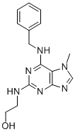 Structure of 6-BENZYLAMINO-2-(2-HYDROXYETHYLAMINO)-7-METHYLPURINE