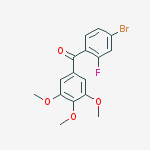 Methanone, (4-bromo-2-fluorophenyl)(3,4,5-trimethoxyphenyl)-结构式