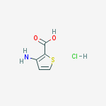 Structure of 3-AMINO-THIOPHENE-2-CARBOXYLIC ACID HYDROCHLORIDE
