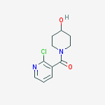 Chemical structure of (2-Chloro-3-pyridinyl)(4-hydroxy-1-piperidinyl)-methanone
