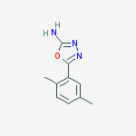 5-(2,5-dimethylphenyl)-1,3,4-oxadiazol-2-amine结构式