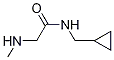 Structure of Acetamide, N-(cyclopropylmethyl)-2-(methylamino)-