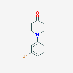 1-(3-bromophenyl)-4-Piperidinone结构式