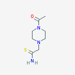 Structure of 2-(4-Acetyl-piperazin-1-yl)-thioacetamide