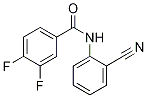 Structure of N-(2-cyanophenyl)-3,4-difluorobenzamide