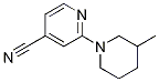 Structure of 2-(3-methylpiperidin-1-yl)isonicotinonitrile