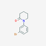 Structure of 1-(3-BROMO-PHENYL)-PIPERIDIN-2-ONE