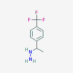 Structure of 1-(1-(4-(trifluoromethyl)phenyl)ethyl)hydrazine