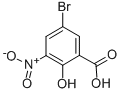 Structure of 5-Bromo-2-hydroxy-3-nitrobenzoic acid