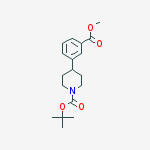 Structure of tert-butyl 4-(3-(methoxycarbonyl)phenyl)piperidine-1-carboxylate