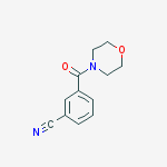 Structure of Benzonitrile, 3-(4-morpholinylcarbonyl)