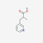 Structure of 2-Methyl-3-(pyridin-3-yl)propanoic acid