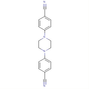 Structure of Benzonitrile, 4,4'-(1,4-piperazinediyl)bis-