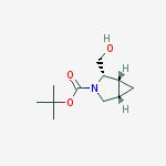 Structure of tert-butyl (1R,2S,5S)-2-(hydroxymethyl)-3-azabicyclo[3.1.0]hexane-3-carboxylate