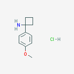 Structure of Cyclobutanamine, 1-(4-methoxyphenyl)-