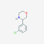 Structure of 3-(3-Chlorophenyl)-morpholine