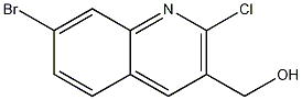 7-BROMO-2-CHLOROQUINOLINE-3-METHANOL结构式