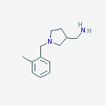 1-[1-(2-METHYLBENZYL)-3-PYRROLIDINYL]METHANAMINE结构式