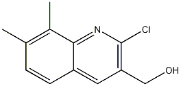 Structure of 2-CHLORO-7,8-DIMETHYLQUINOLINE-3-METHANOL