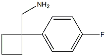 Structure of [1-(4-fluorophenyl)cyclobutyl]methanamine