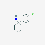 Structure of Cyclohexanamine, 1-(4-chlorophenyl)-