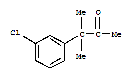 2-Butanone,3-(3-chlorophenyl)-3-methyl-结构式