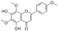 5,7-二羟基-6,8,4-三甲氧基黄酮结构式